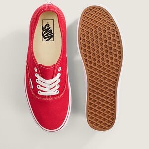 Vans Bold Red Canvas Shoes
